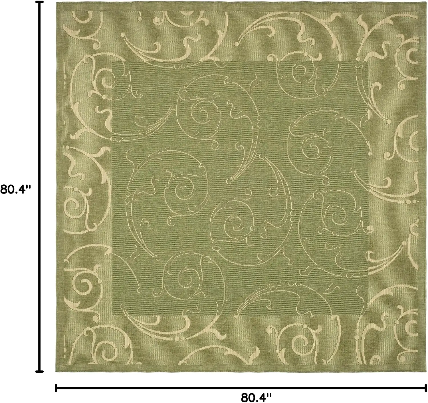 Washable Rug Outdoor Courtyard Collection - 6'7