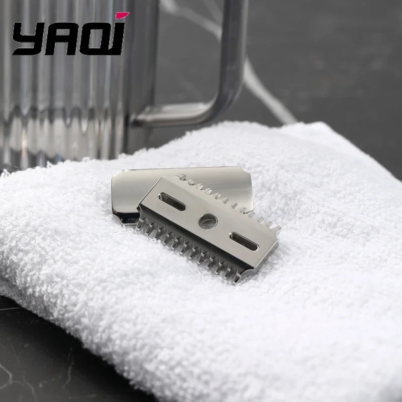 YAQI Vostok 70OC Kepala Pisau Cukur Pengaman Dipoles 316 Sisir Ganda Baja Tahan Karat 0.7Mm Celah Pisau untuk Pengalaman Mencukur yang Halus