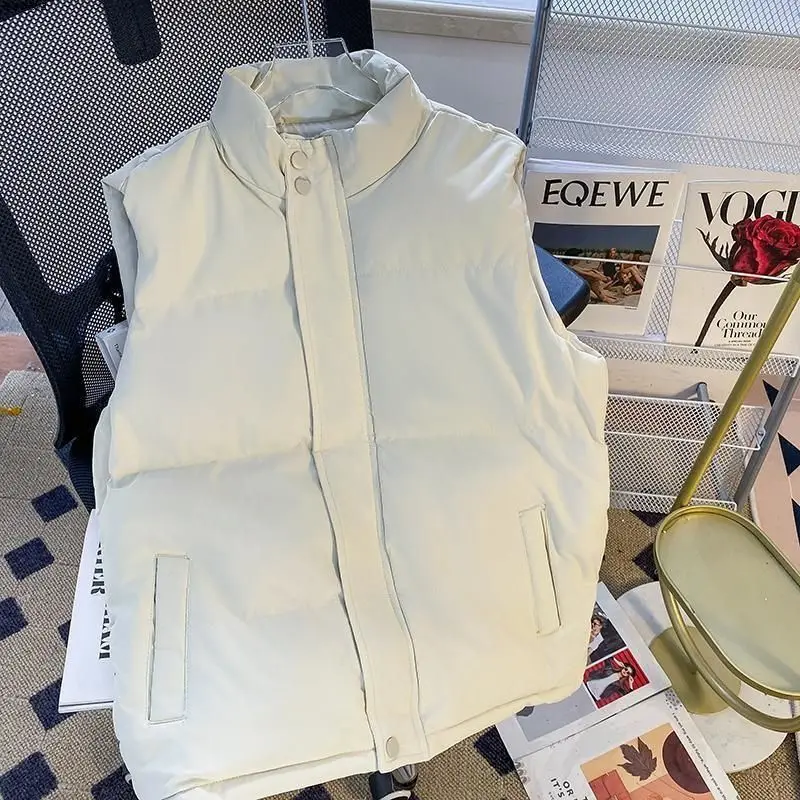Waistcoat Male Wintertime Cotton Sill Young Person Korean Version Corduroy Vest Thickening for Warmth Men's Handsome Vest Jacket