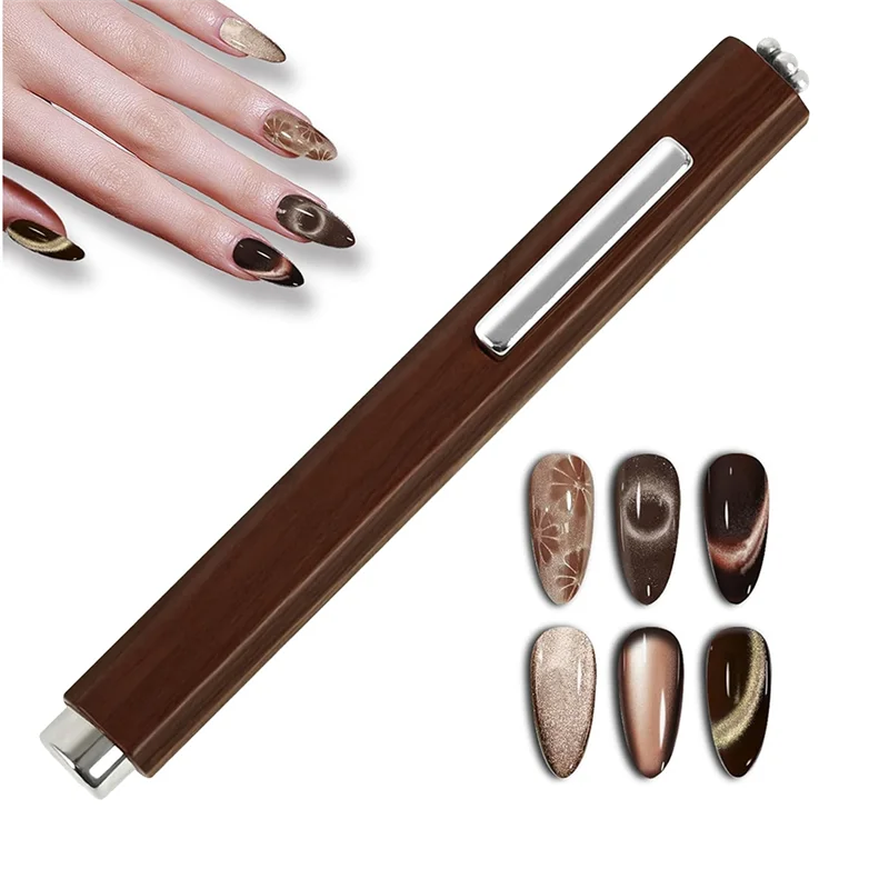 HIM-Cat's Eye Nail Magnet قلم مغناطيسي تصميم فني أدوات إكسسوارات للمنزل DIY، استوديو الصالون