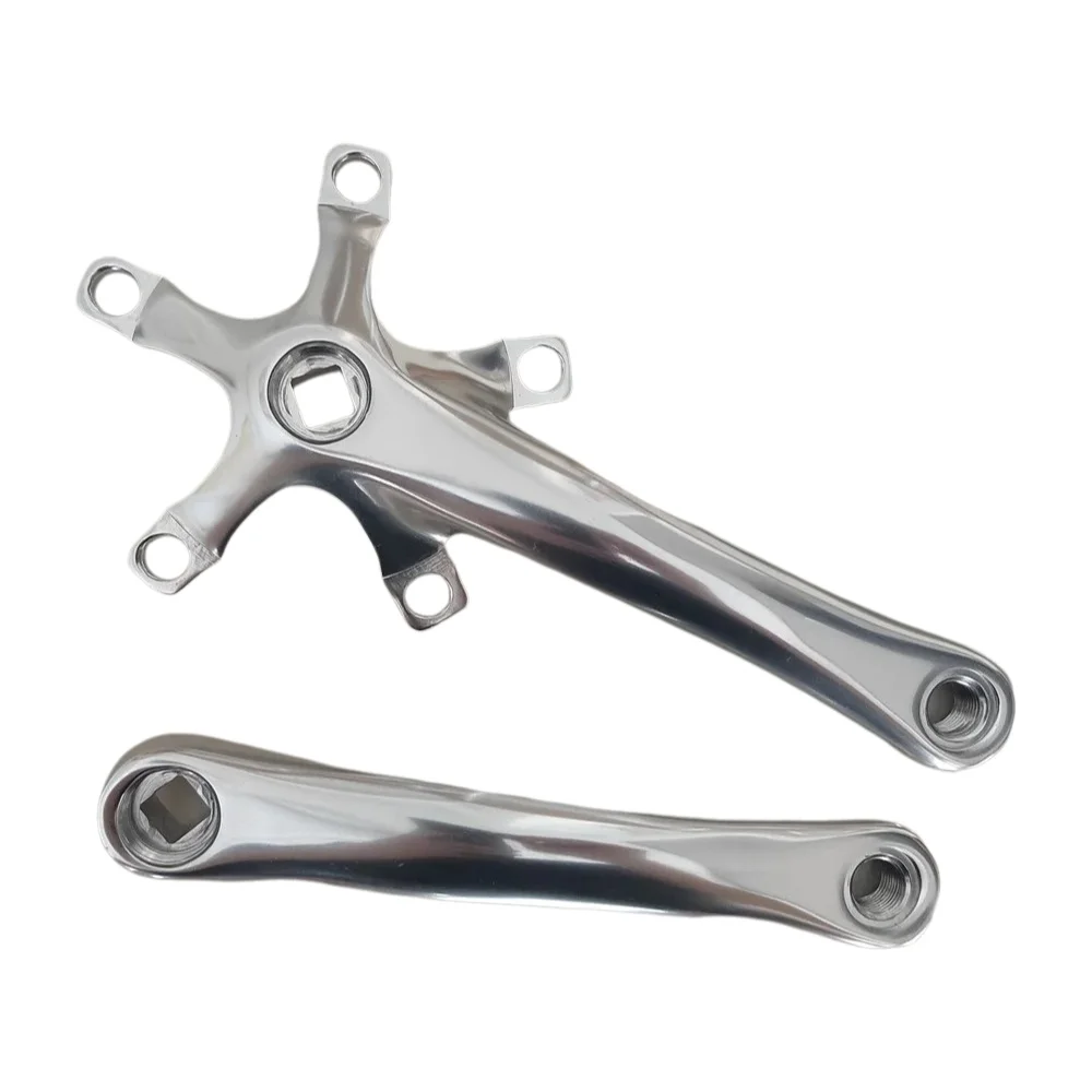 AliExpress TRUYOU Aluminum Alloy Bicycle Crankset 5 Bolts BCD110 Length 165/170mm MTB Folding Bike Arms Load Parts Silvery Durable