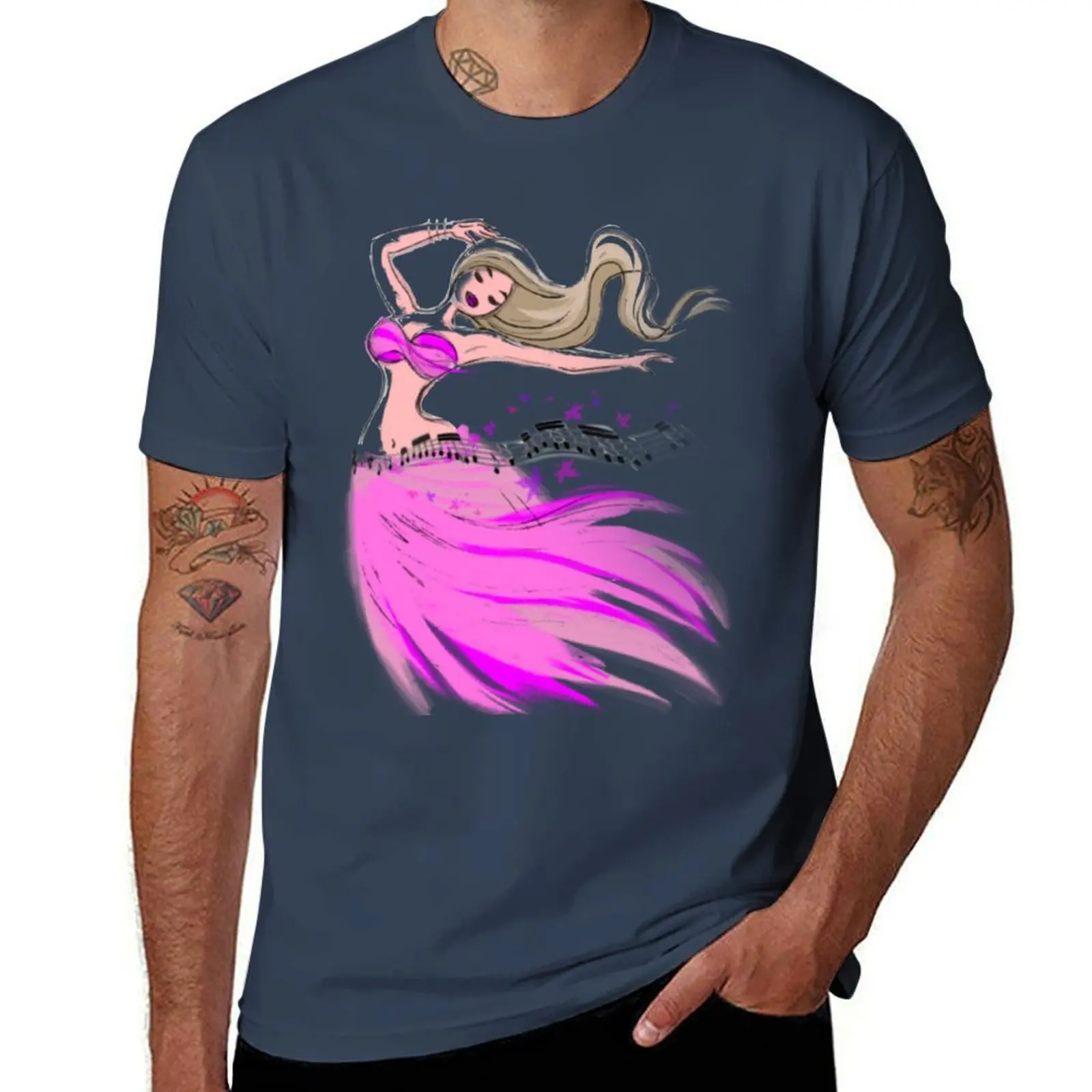 

Bellydancer T-Shirt Classic Print Short Sleeve Shirt
