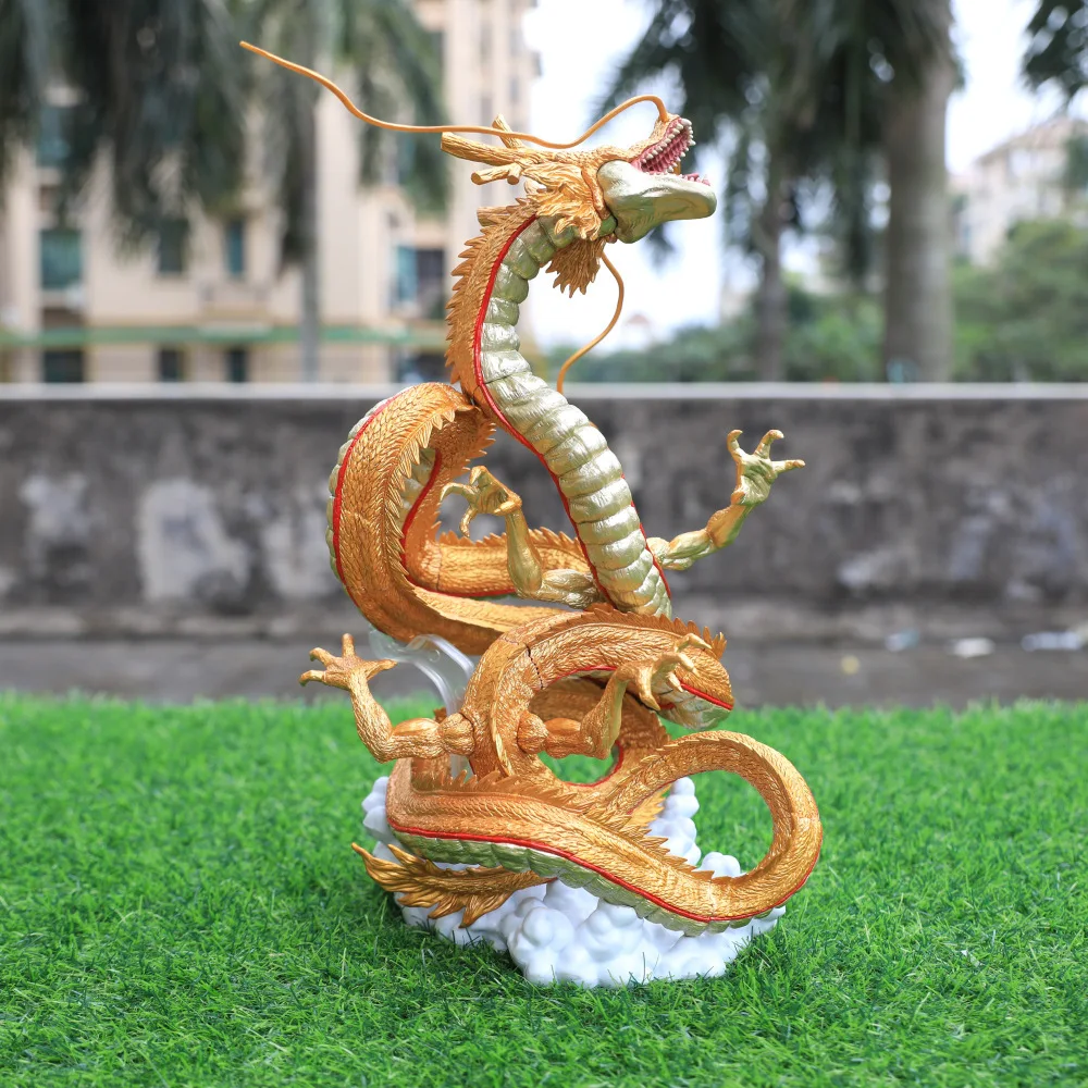 37 センチメートル新ドラゴンボールアニメフィギュア神龍周辺シーン像 PVC モデルデスクトップ飾る収集装飾品誕生日ギフトのおもちゃ