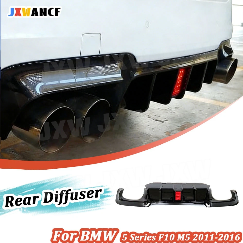 

JXWANCF задний бампер, диффузор, спойлер для BMW 5 серии F10 M5 2011-2016, задний бампер, диффузор, расширение сплиттеров