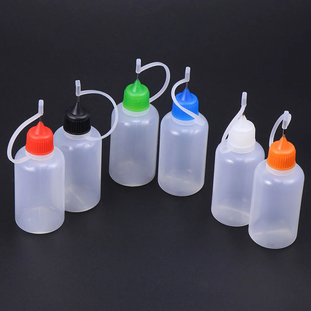 

20 Pcs Squeeze Bottles 30ml Needle Tip Glue with Cap Translucent Liquid Dispenser Applicator Small Empty