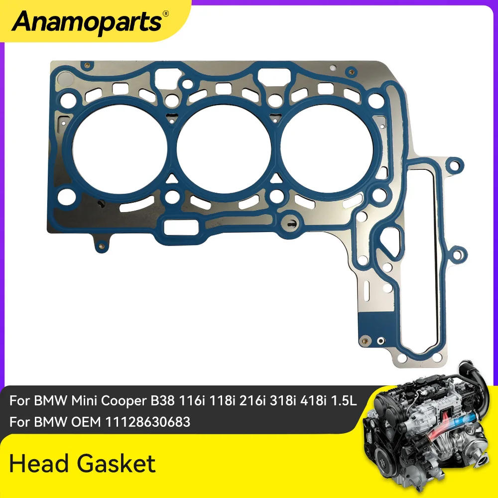 5Pcs Engine Head Gasket For BMW Mini Cooper B38 116i 118i 216i 318i 418i 1.5L