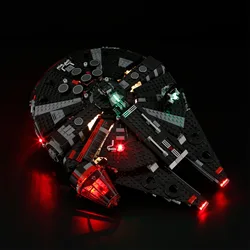 (Only LED Light No Bricks) 75389 Star Darkness Black Fighter Falcon (Not Include Building Blocks Bricks Kits Sets Model)