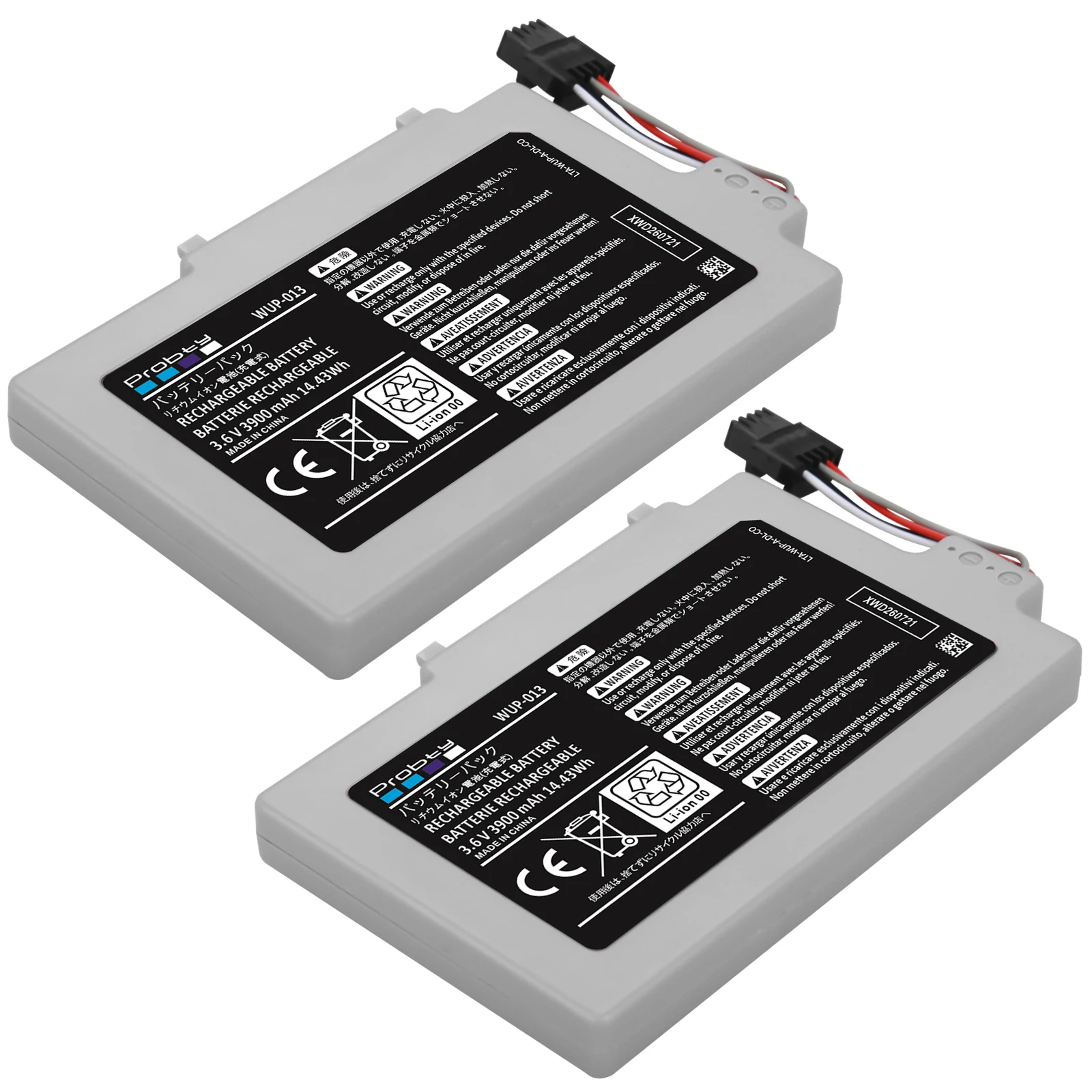 Hochleistungs-Ersatzakku mit 3900mAh für Nintendo Wii U WiiU Gamepad für WUP-013 WUP-001 WUP-002 ARR-002 Konsole