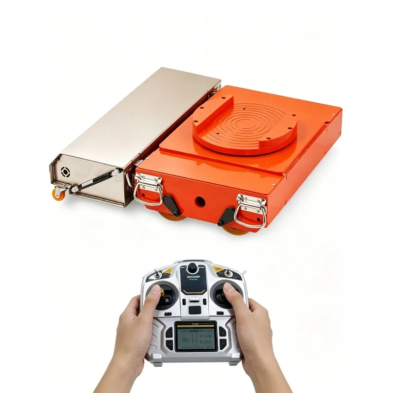 Electric Roller Type Carrying Roller Cargo Trolley Moving Tank Trolley Cargo Skate With Remote Controller