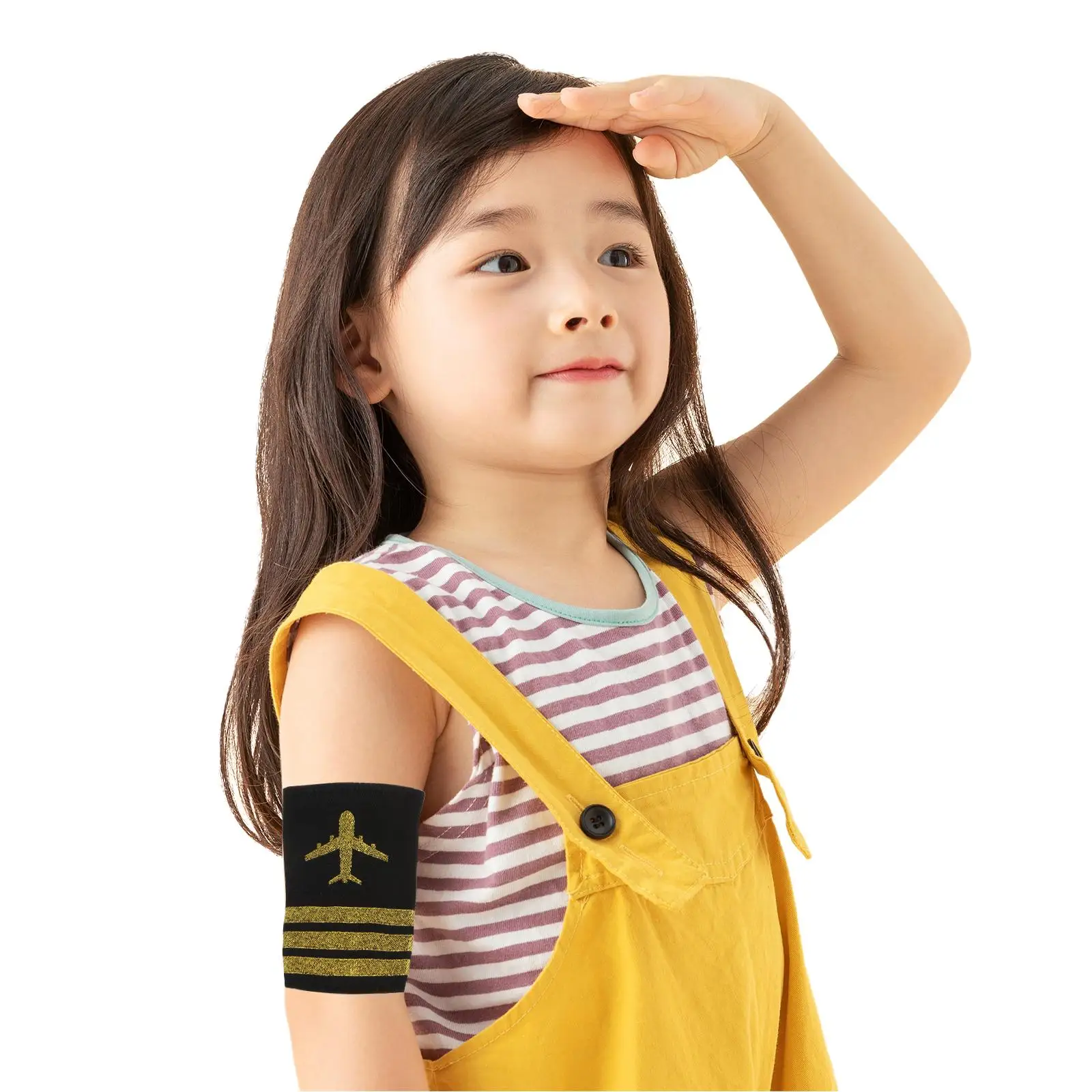 2pcs ชุดบาร์นักบินสายการบิน Epaulets ไหล่บอร์ด Sliders คอสเพลย์ Epaulette Sliders Flight Attendant ชุด Badge