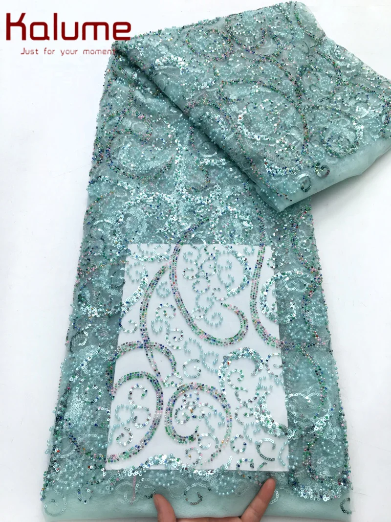 

Kalume French Tulle Lace Fabric High Quality 2025 Lace Fabric Fashionable Mesh Lace Fabric For Sewing Wedding Party Dress F4285