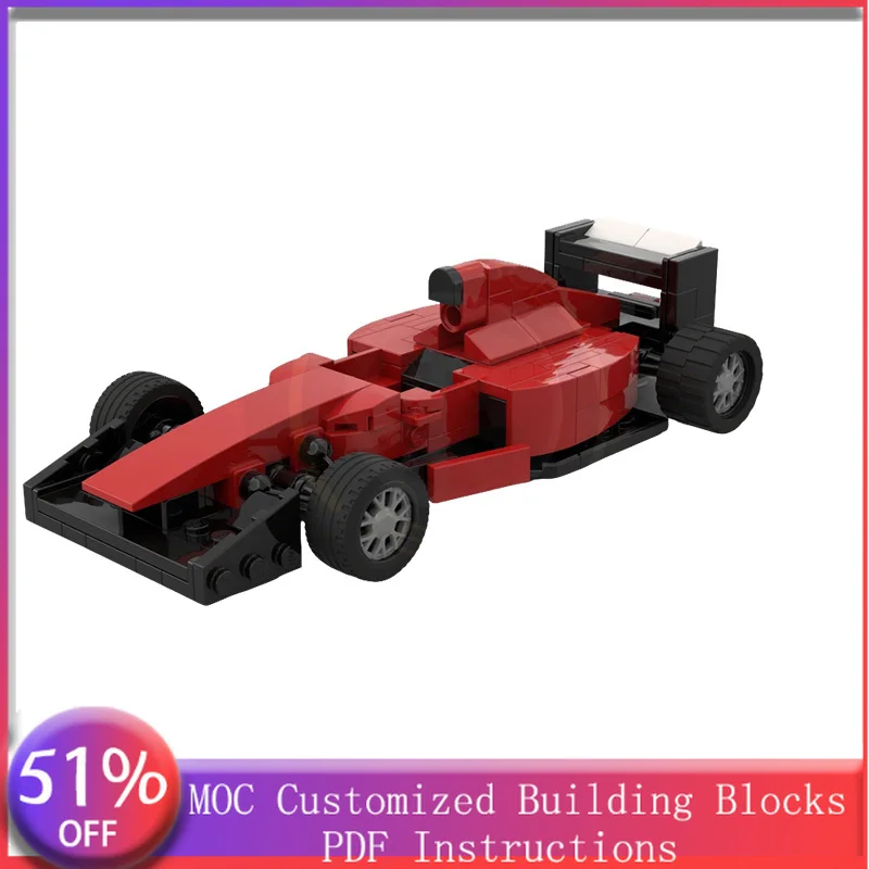 

202 детали: Суперкар 412 T1 MOC — модульный конструктор, популярная креативная модель, простой в сборке, DIY, праздничный подарок