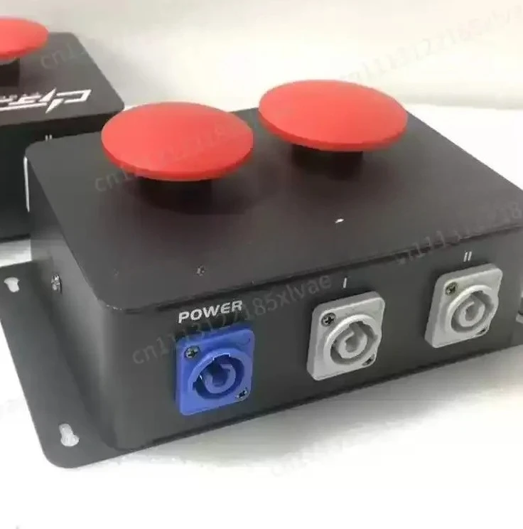 KM Single-Trigger Cable Box Stage Lighting Controller 4-Channel Mini Power Console with Red Solo Flash Button Effect Controller