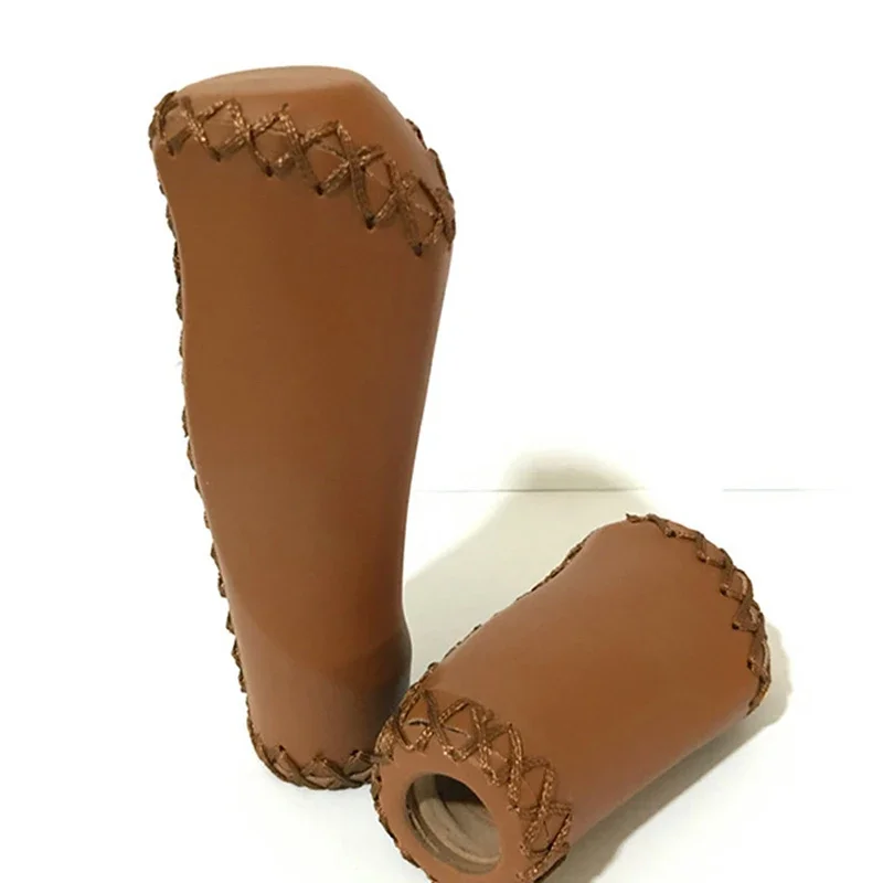 Bicycle Grip Mountain Bike Shift Bar Cover Folding Bike Handlebar 22.2mm Caliber Handlebar Cover Leather Sewn Bicycle Grip Cover