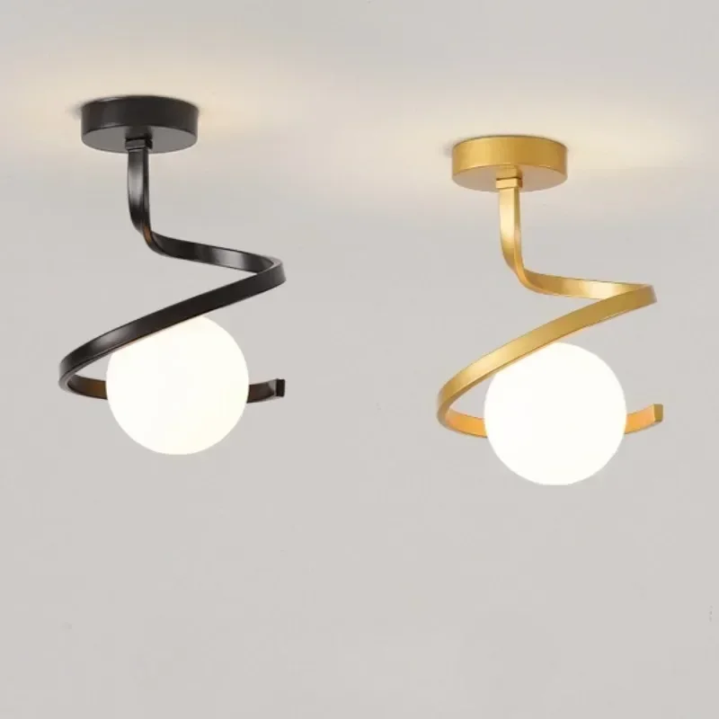 

Minimalist Aisle Lamps Corridor Light Modern Creative Balcony Ceiling Light Serpentine Entrance Lighting