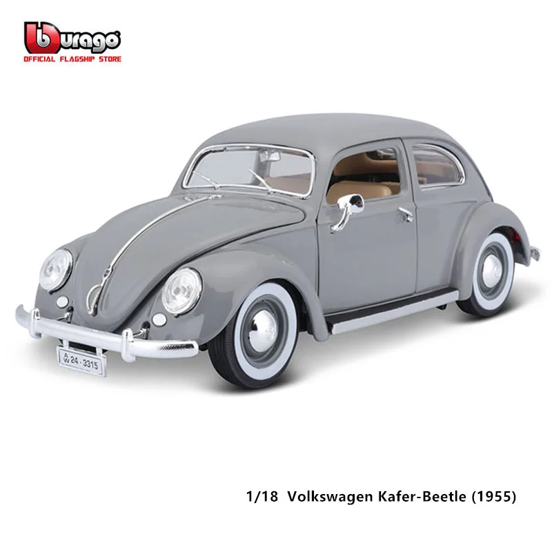 

Bburago 1:18 1955 Volkswagen Kafer-Beetle Alloy Classic Car Die Cast Model Toy Collection Gift Car Model