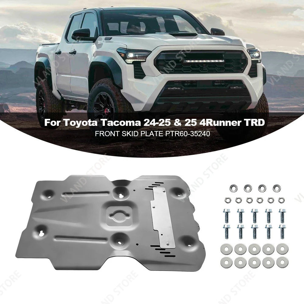 2024-2025 Tacoma & 2025 Toyota 4Runner TRD VLAND Front Skid Plate PTR60-35240 Underbody Protection
