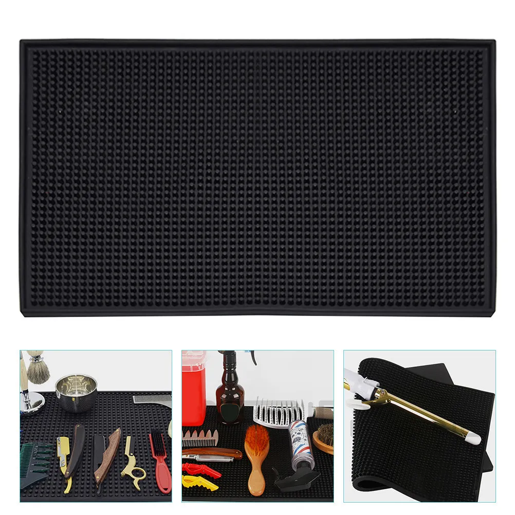 

Силиконовый коврик-органайзер для инструментов для укладки волос, термостойкий, нескользящий, для плойки, аксессуары для туалетного столика, для хранения, для путешествий, для парикмахерских салонов