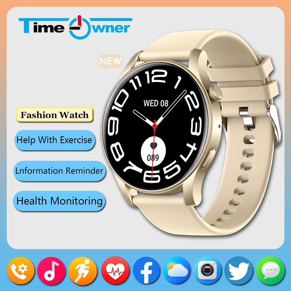 

Time Owner Smart Watch 2025 Sports Running Heart Rate Monitoring Watch Pedometer Bluetooth Call Men's and Women's New Fashion