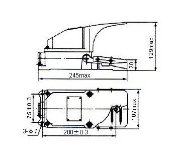 TFS-302 Fußschalter 15A AC250V 50HZ Anti-Rutsch-Metall Momentary Industrial Treadle Fußpedalschalter Aluminiummaterial