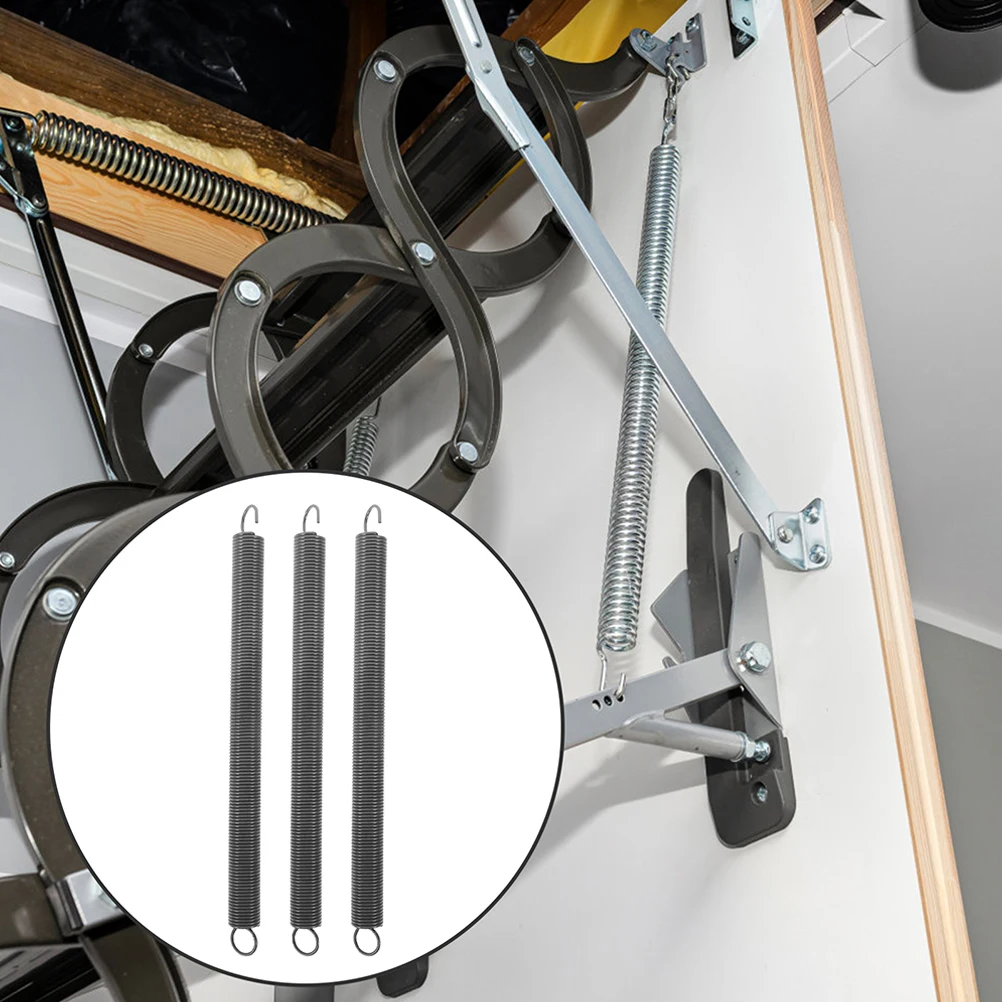 

4 Pcs Loft Ladder Spring Attic Stairs Replacement Parts Convenient Metal Springs Steel Supplies Stairs Hardware Kit Accessories