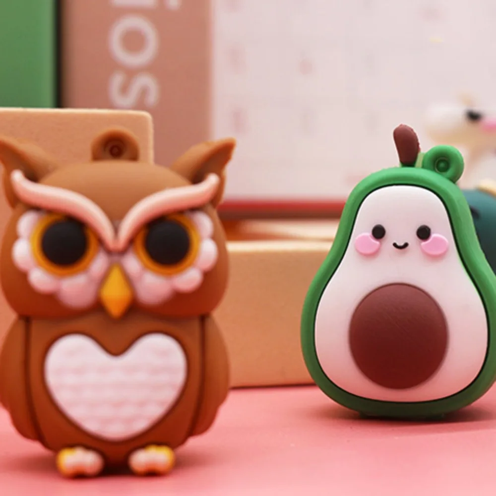 Con llavero Mini sacapuntas forma Animal corte de lápiz sacapuntas de dibujos animados cortador de lápiz portátil Kawaii