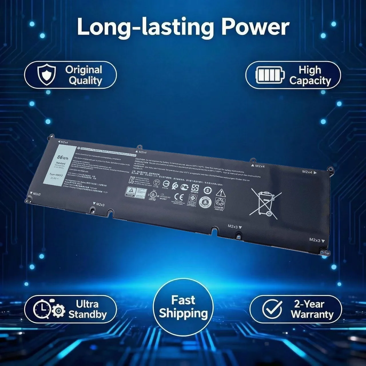 69KF2 Laptop Batter…