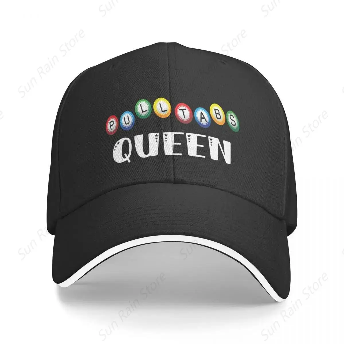 Pull Tabs Queen. Bingo Addict. Baseball Cap Golf Cap Dropshipping Thermal Visor sun hat Hats Man Women's