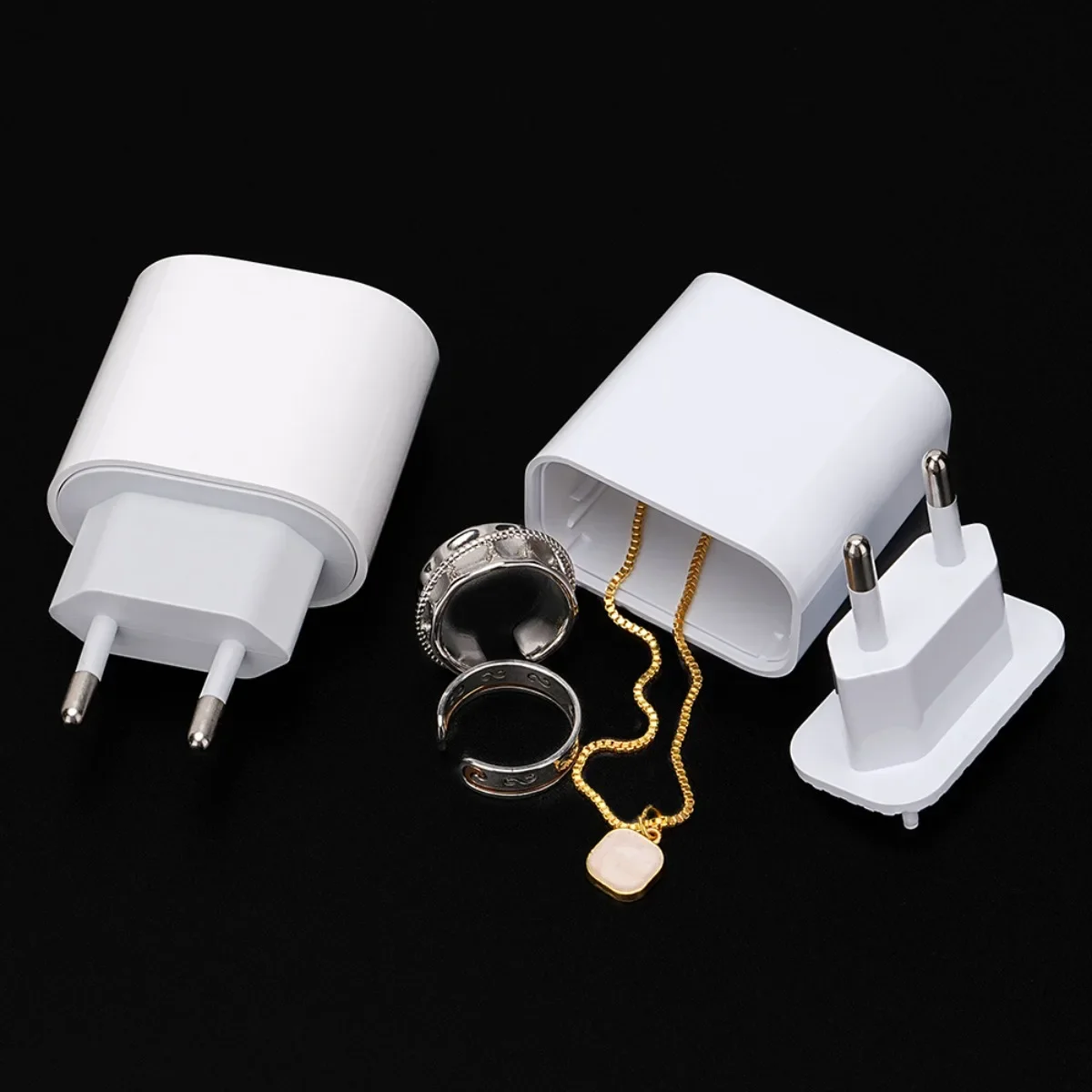 Camouflage Mobile Phone Charger Shell Sleeve Box Safety StorageBox Mobile Phone Adapter Shell Money Hiding Artifact Medicine Box