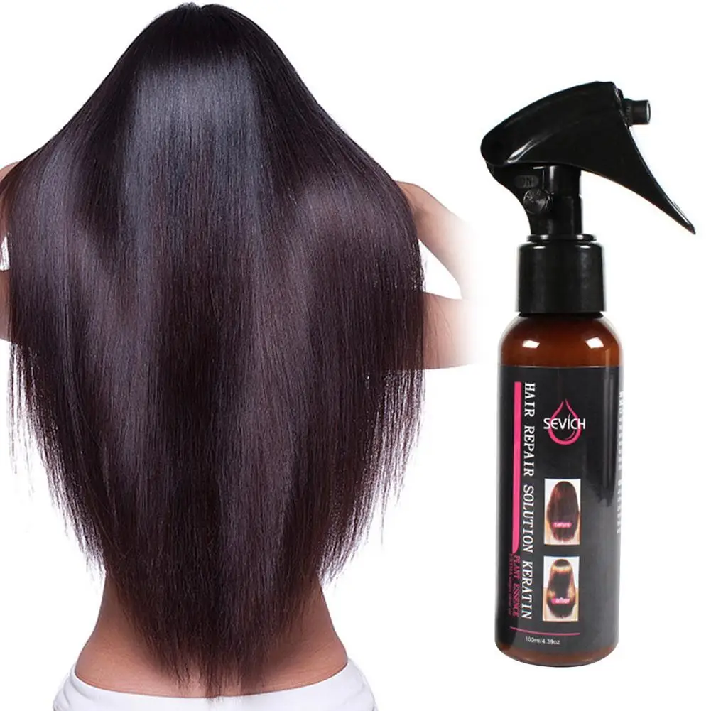 100Ml Haarreparatie Spray Herstelt Schade Herstellen Zacht Haar Voor Alle Haartypes Keratine Haarolie Verlies Zorg Spray Beauty Hair Fast Gr