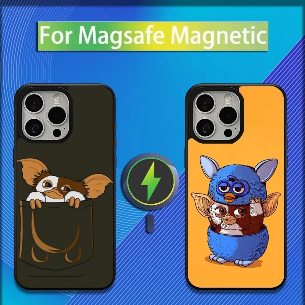 Cute G-Gremlins Gizmo Phone Case For iPhone 16,15,14,13,12,11,Plus,Pro,Max,Mini Magsafe Magnetic Wireless Charging