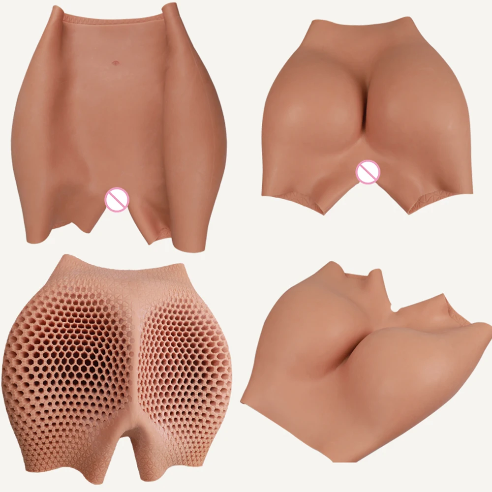 Silicone Buttock Thick Hips Panties Fake Butt Silicone Buttock Cospaly Drag queen Crossdressing Honeycomb