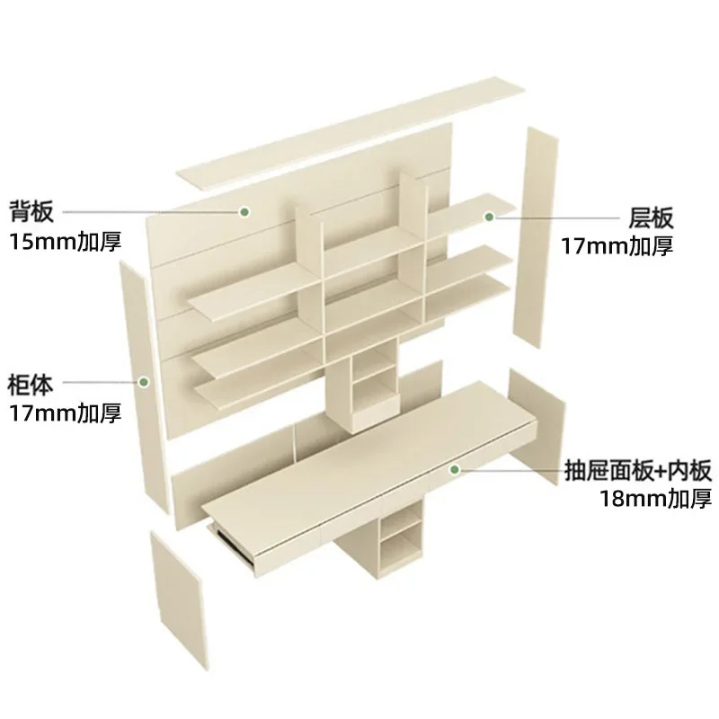 Home Student Learning Writing Desk Bookcase Integrated Learning Writing Office Desk Computer Desk Simple Locker