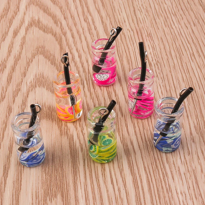 Tusember 10 Stück Glas-Wunschflaschen Bubble-Tea-Anhänger für Ohrringe Armbänder DIY Schlüsselanhänger Anhänger Schmuckherstellung Zubehör – Detail 9