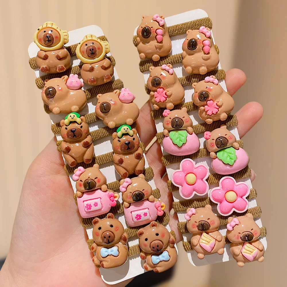 10 lazos para el pelo de capibara multicolores, un regalo para niñas lindas, la mejor opción para usar al salir y en la escuela