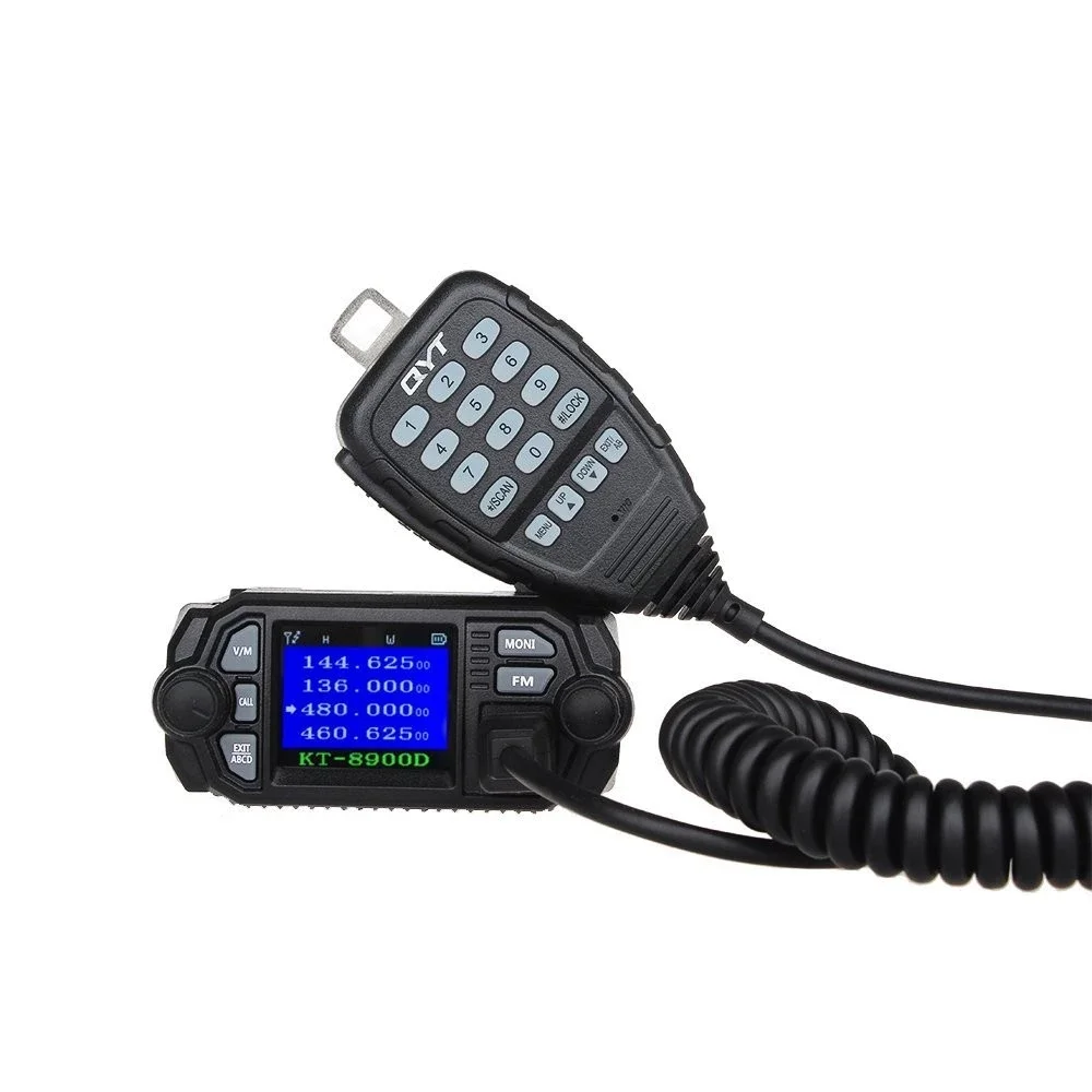 

100 Mile Walkie Talkie QYT KT-8900D Dual Band Quad Standby 25W Car Radio