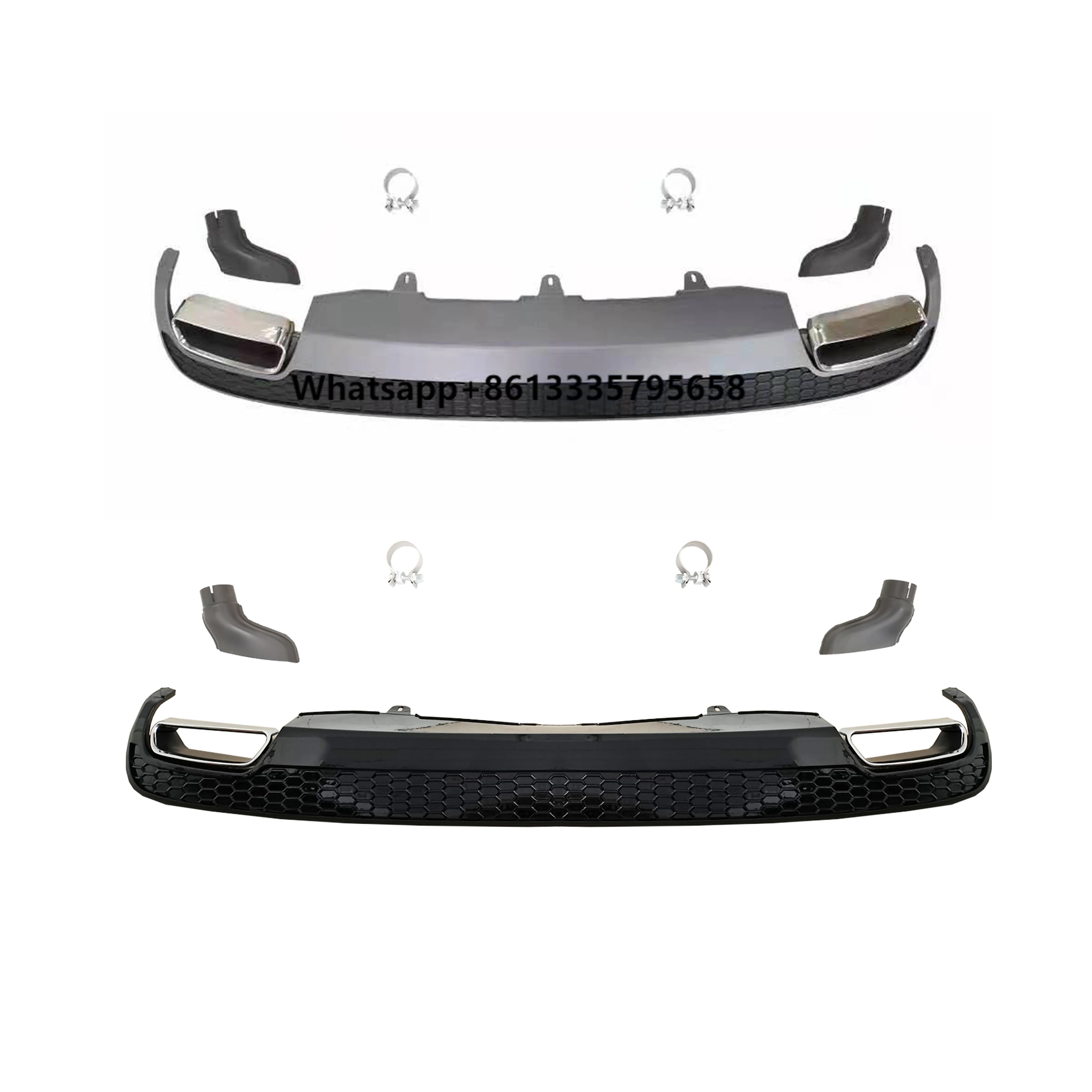 

Auto Tuning Parts A6 Style Rear Bumper Diffuser/Lip for A6 C7 2012 2013 2014 2015