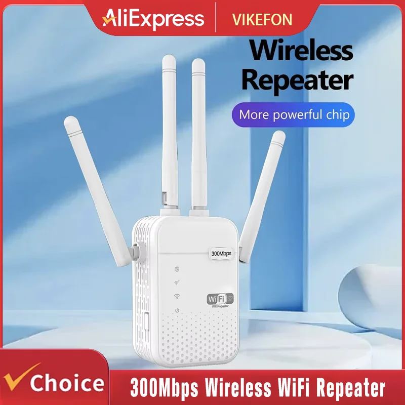 Répéteur WiFi sans fil 300Mbps, routeur de Signal 2.4G 802.11N, amplificateur d'extension WiFi sans fil longue portée, Booster WIFI