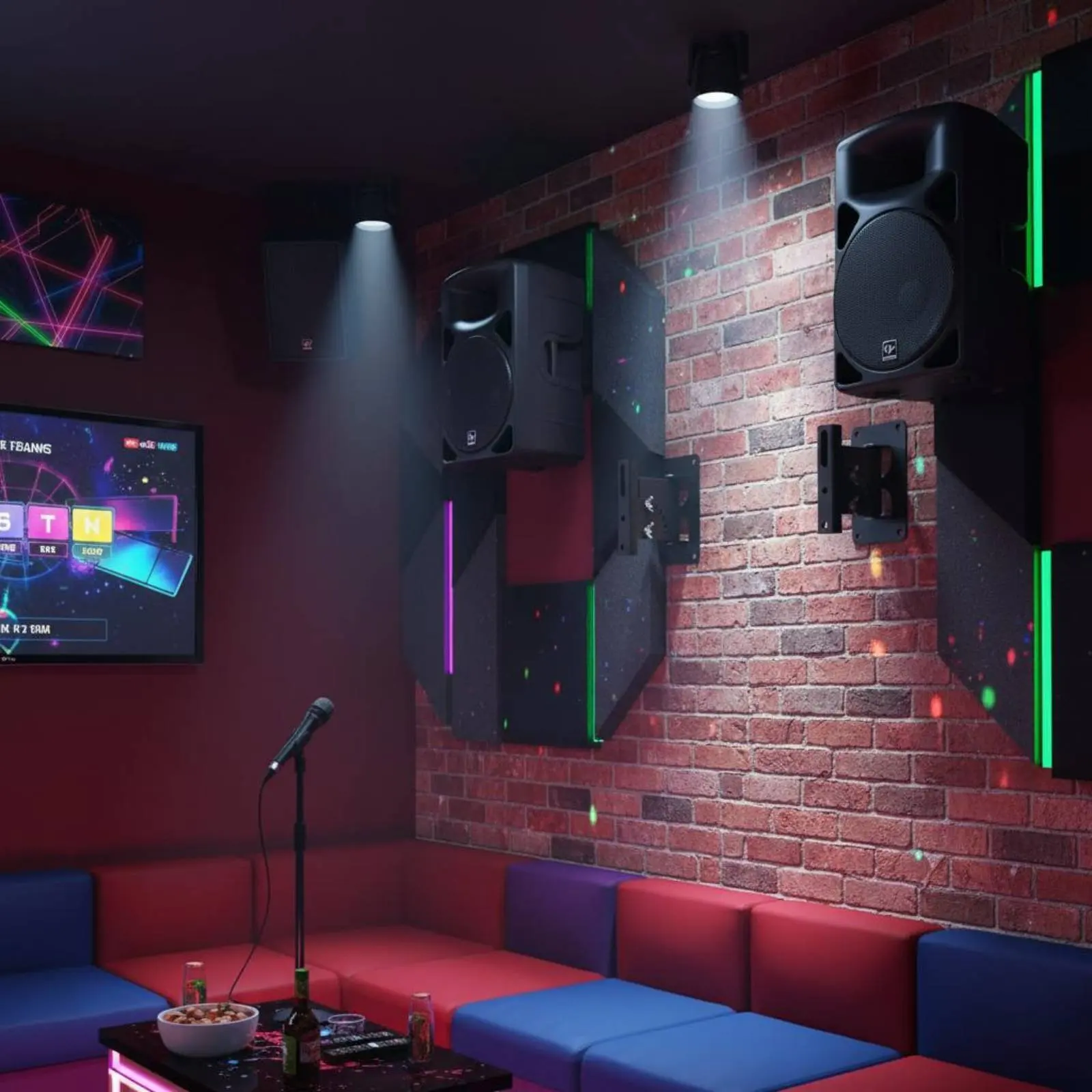 Wall Speaker Bracket Adjustable Angle Speaker Wall Holder 40 Kg Load Secure Locking Screws for Cinema, Conference Room