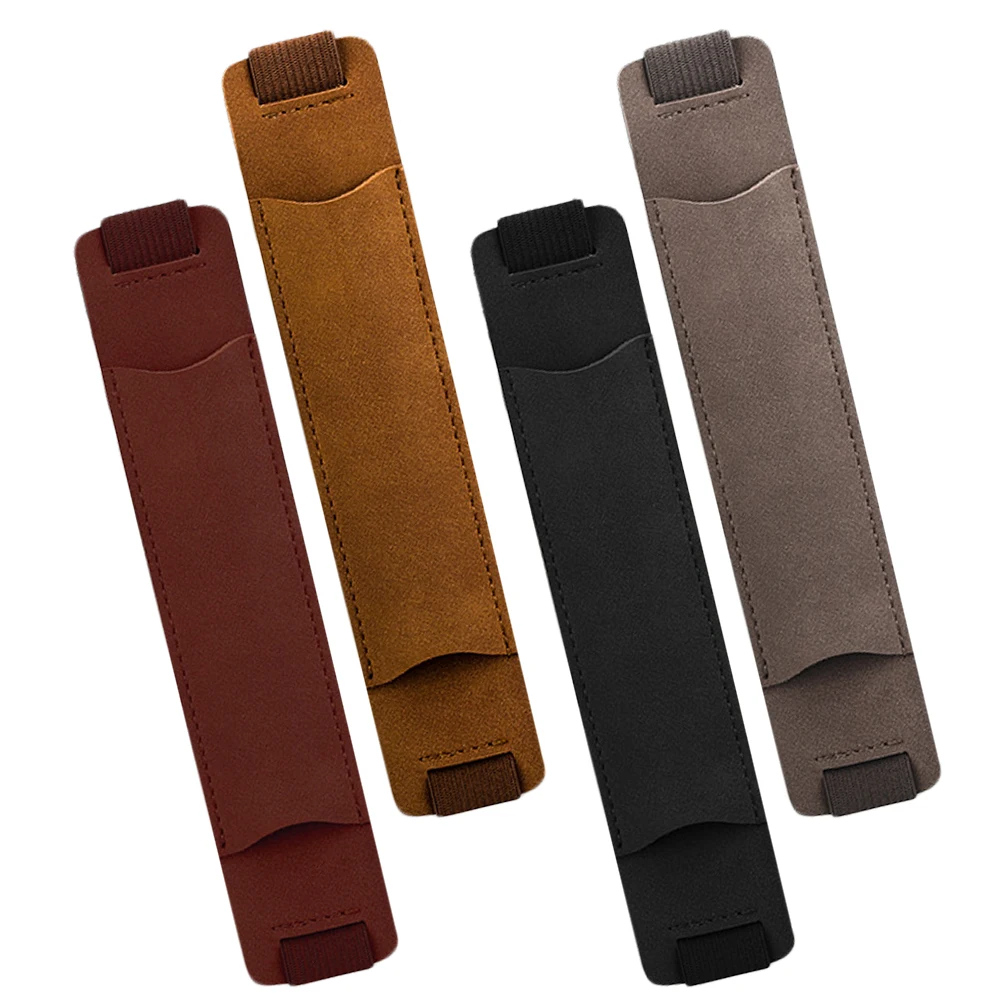 

4pcs Business Pen Protection Case Small Adjustable Sleeve Holder Elastic Band Travel Pocket Dust Proof Scratch Proof