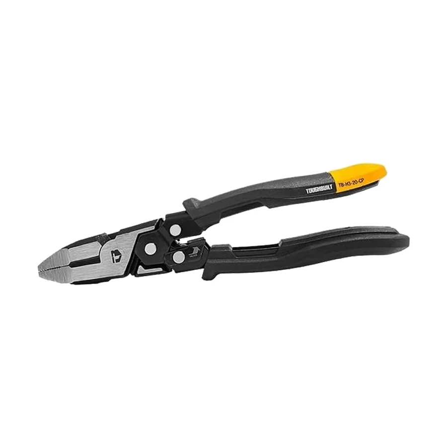 TOUGHBUILT 8\'\' Wire Cutters with Reset Spring Labor-saving Wire Cutting Pliers TB-H3-20-CP