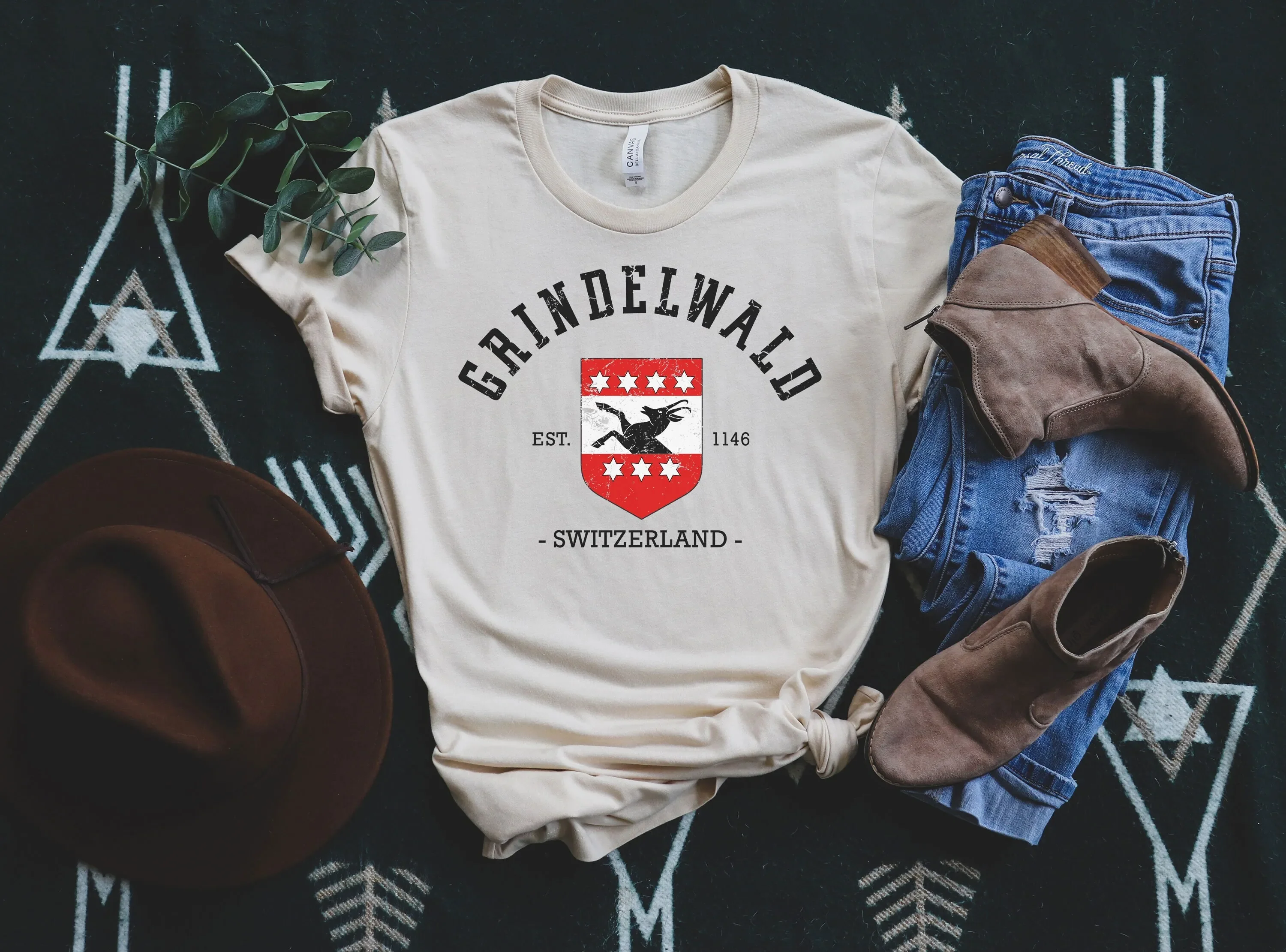 Grindelwald T Shirt SwitzerlandT Comfortable Crewneck Pullover Memento Girls Trip Vacation Travel Souvenir