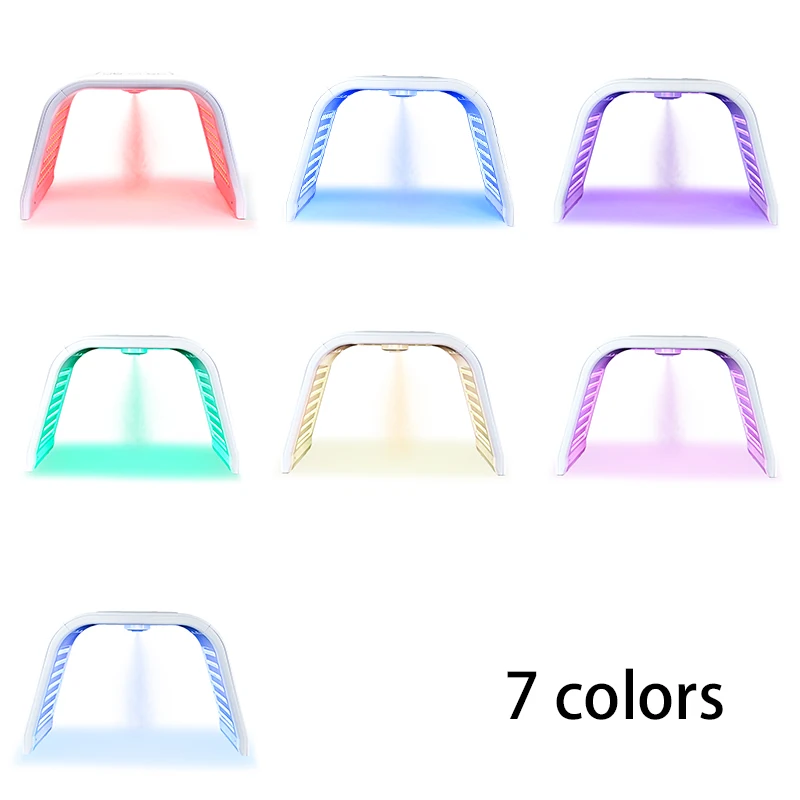 7 Colours LED Light Therapy Spray Mask Photorejuvenation PDT Spectrometer Moisturising & Whitening Home Beauty Skin Care Tools