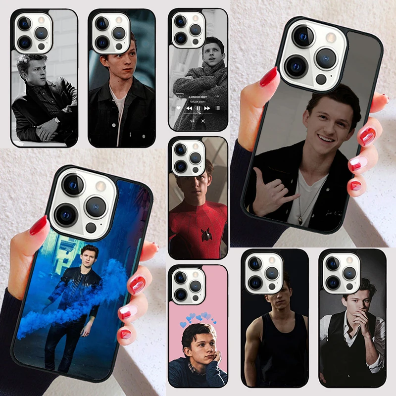 Tom Holland cover For iPhone 15 16 13 12 11 14 Pro Max Mini Max SE 2020 7 8 6S Plus Phone Case