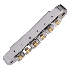 Chrome Guitar Roller Saddle Bridge For Les Paul EPI Electric Guitars Package Includes Bridge And Stopbar Studs