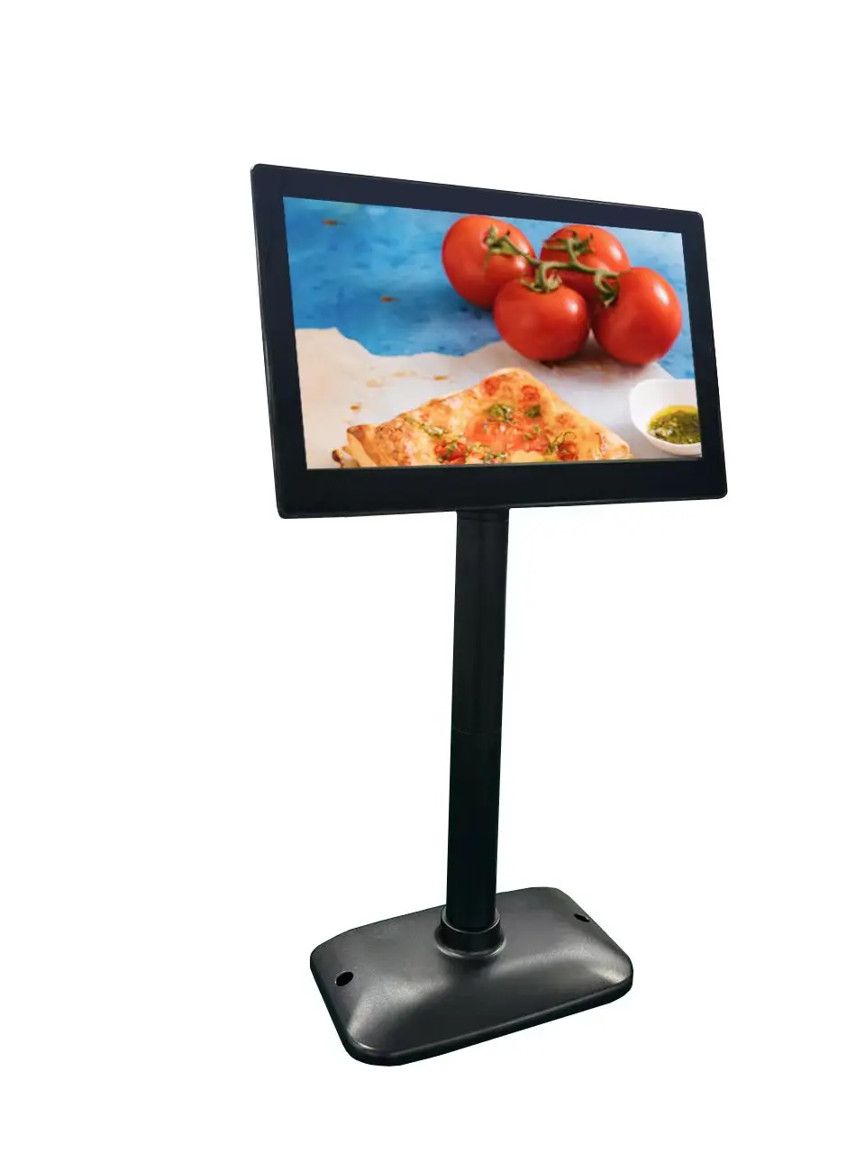 11.6/10.1-inch Pole Display, IPS Customer Display Screen, Floor Standing Pole Advertising Display Screen, VGA/HDM, Touch Enabled