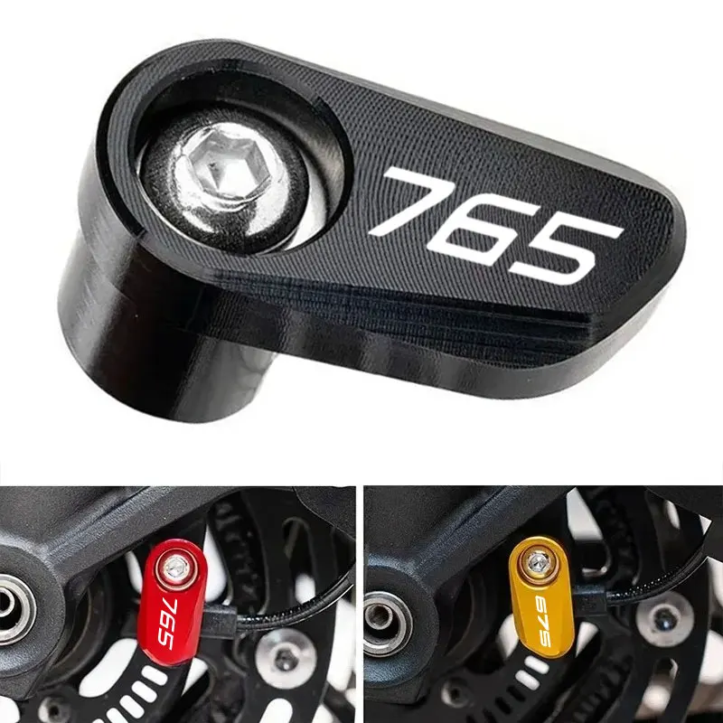 Para Triumph Street Triple 765 RS /S/R 675 daytona Trident 660 motocicleta CNC rueda delantera trasera ABS Sensor cubierta protectora