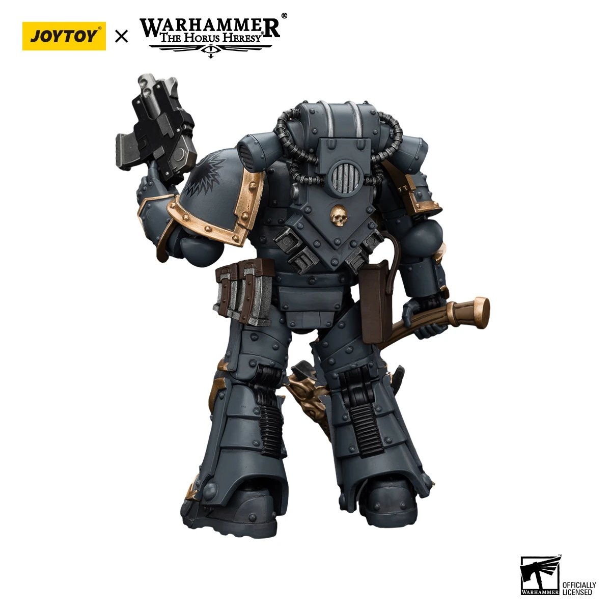JOYTOY Warhammer 30K 1/18 Figurka Akcji Space Wolves Grey Slayer Pack Grey Slayer 3 Anime Model Militarny