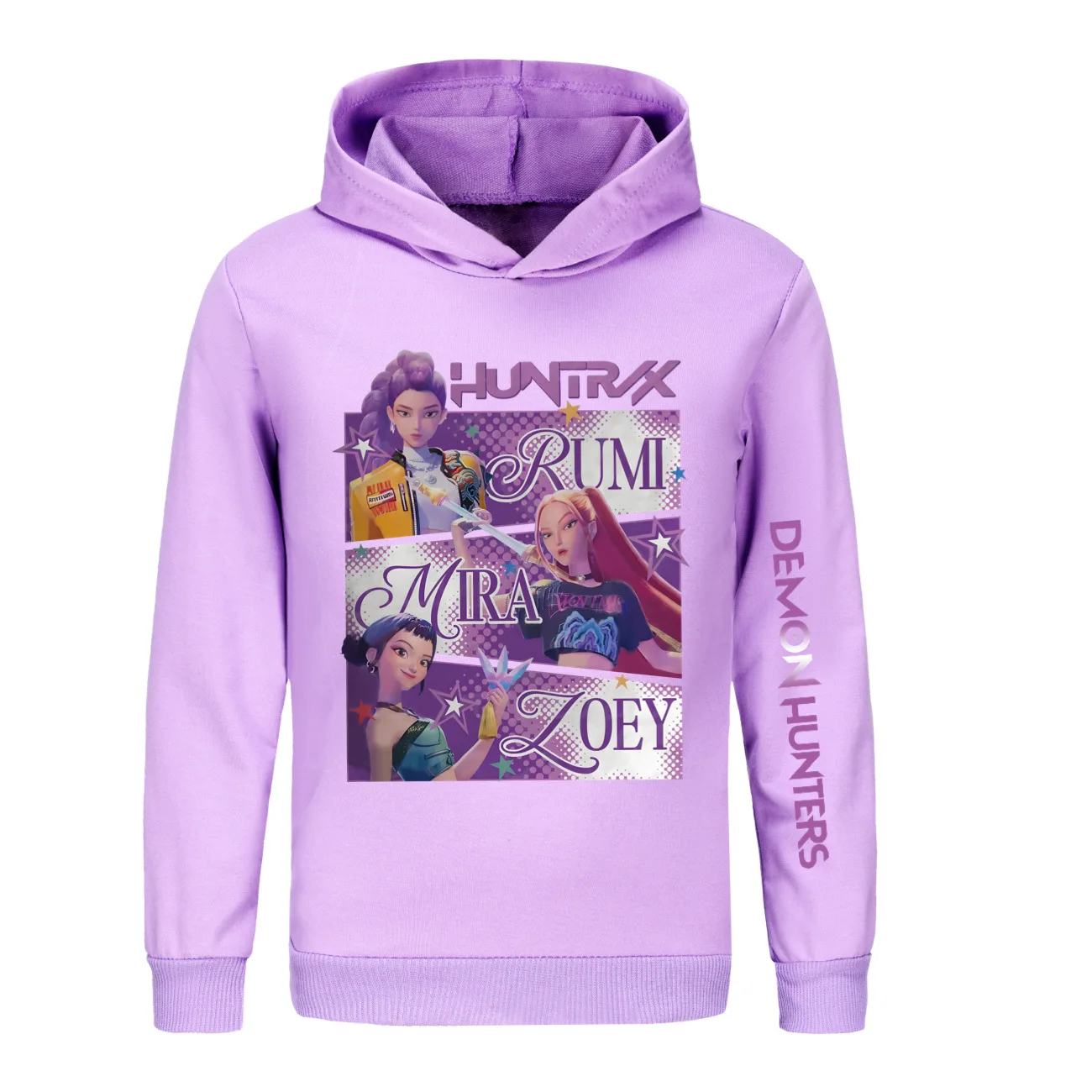 

Kpop Demon Hunters Mira Rumi Zoey Толстовка Harajuku Весна Осень Детский пуловер Топы Толстовка для мальчиков и девочек Детский подарок на день рождения