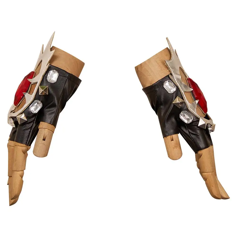 Kpop ميرا شيطان تأثيري الصيادين قلادة أقراط قفازات تمويه النساء الفتيات الخيال هالوين كرنفال زي الملحقات